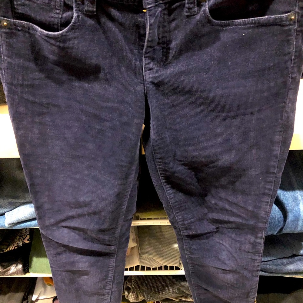 Navy blue slim fit J.Crew corduroys